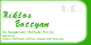 miklos bottyan business card